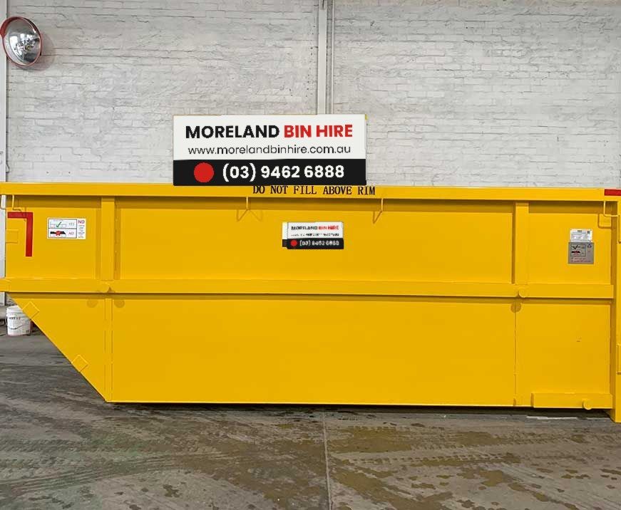 12 cubic metre skip bin from Moreland Bin Hire